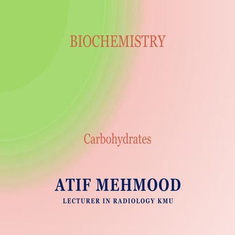 Carbohydrrates lecture