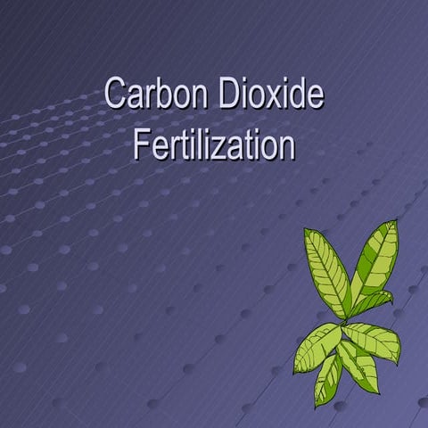 Carbon Dioxide Fertilization