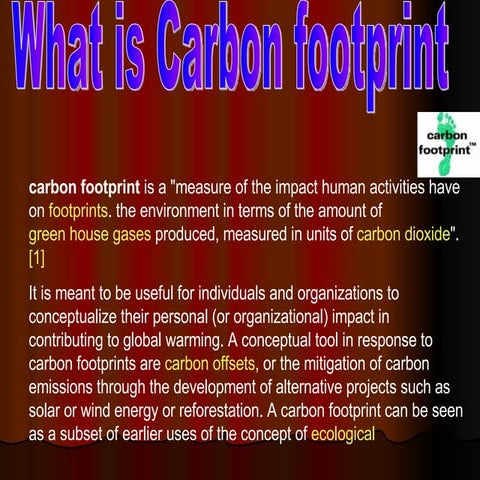Carbon Footprint