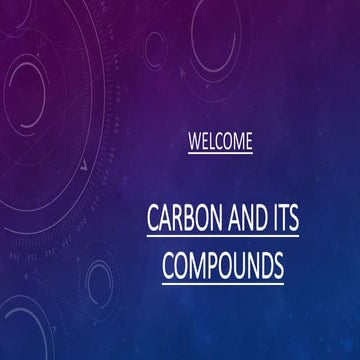 Carbon and its compounds 