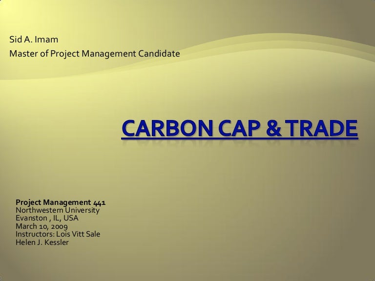 Carbon cap and trade