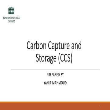 Carbon capture and storage 