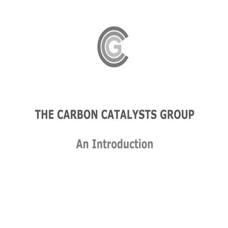 Carbon Catalysts Consultancy introduction