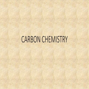 Carbon chemistry