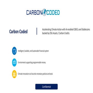 Carbon Coded - Accelerating Climate Action with AI-Enabled CBDCs & Stablecoins
