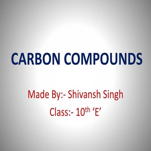 Carbon compound