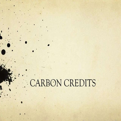 Carbon credits
