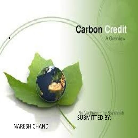 Carbon Credit  - Naresh Thakur