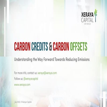 Carbon Credits & Carbon Offsets
