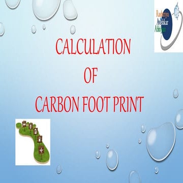 Carbon Footprint - CSR | PPTX