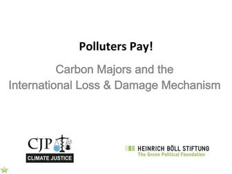 Carbon majors funding loss and damage
