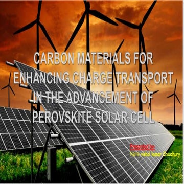 Perovskite solar cells | PPTX