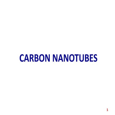 Carbon nanotubes