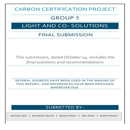 Carbon Footprint Analysis