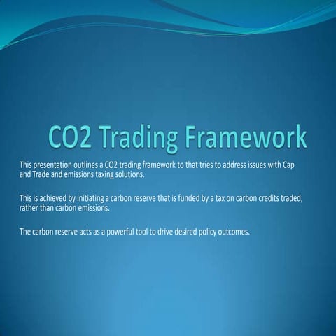 Carbon Trading Framework