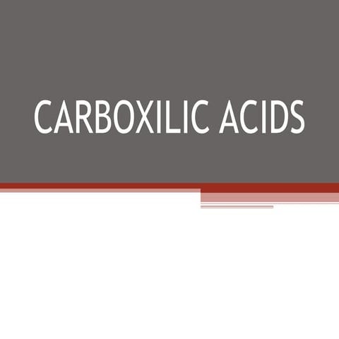 Carboxilic acids, amides and esters
