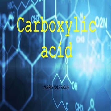 Carboxylic acid
