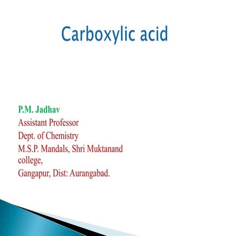 Carboxylic acids