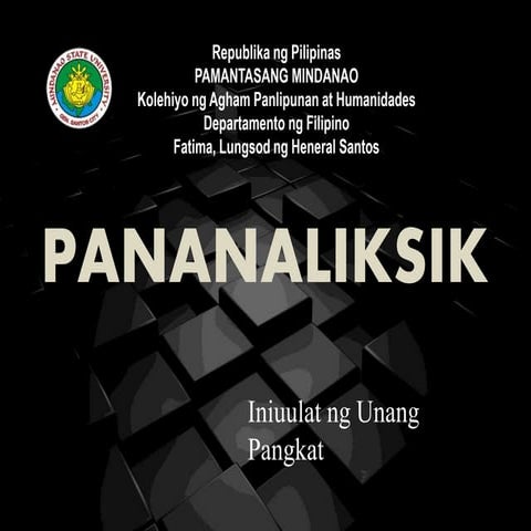 Pananaliksik: Ang Suliranin at ang Kaligiran Nito