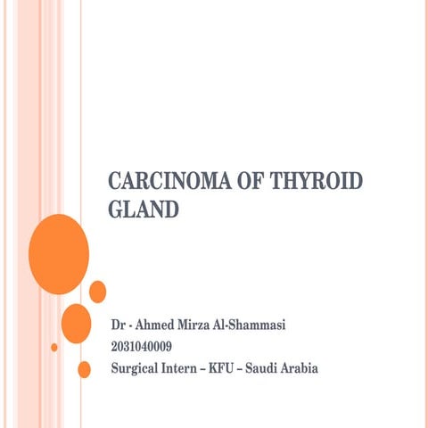 Carcinoma Of Thyroid Gland