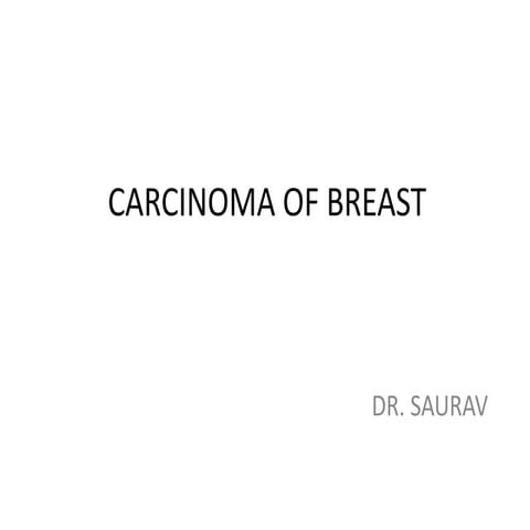 Carcinoma of breast