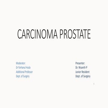 carcinoma prostate