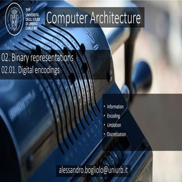 CArcMOOC 02.01 - Digital encodings