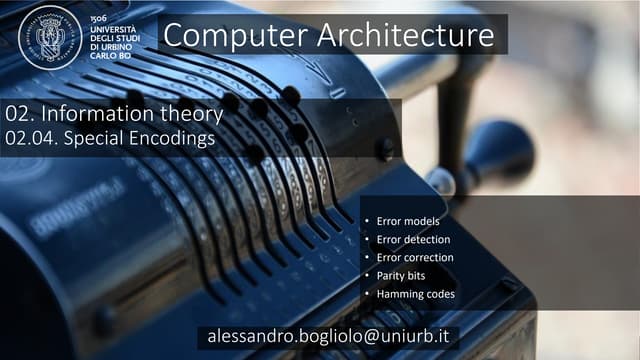 CArcMOOC 02.04 - Special encodings
