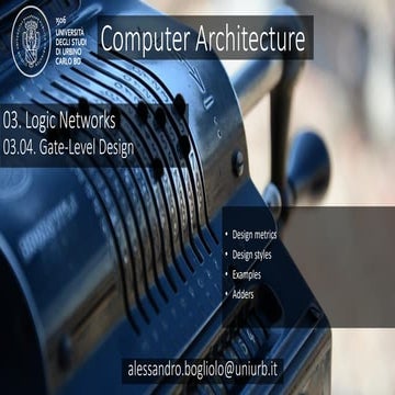 CArcMOOC 03.04 - Gate-level design