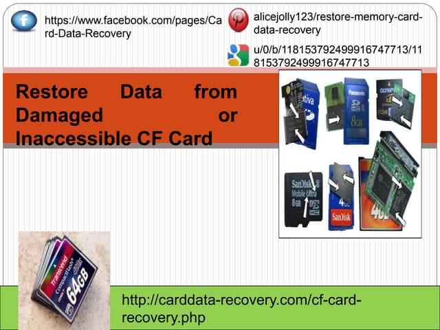 Restore Data from Damaged or Inaccessible CF Card