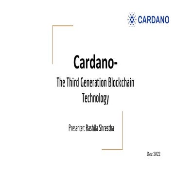 Cardano-The Third Generation Blockchain Technology.pptx