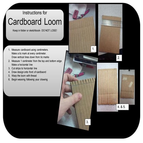 Cardboard loom i nstructions | DOCX
