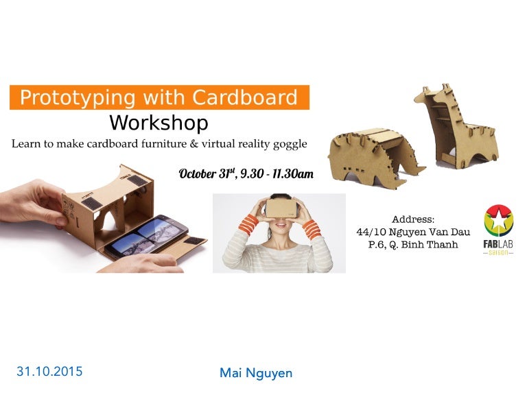 "Prototyping with Cardboard" at Fablab Saigon