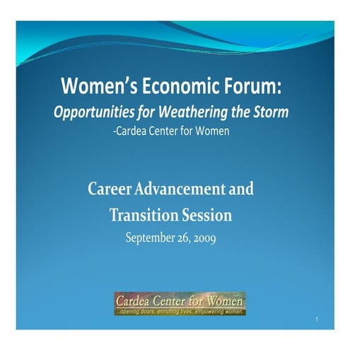 Career Advancement and Transition, Cardea Women's Forum