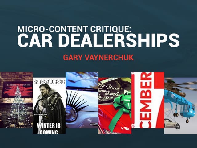 Car Dealership Micro-Content Critiques