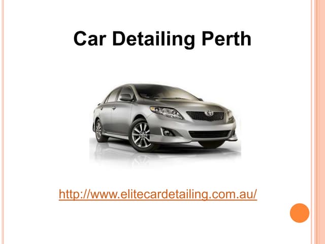 Car detailing perth