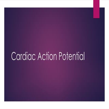 A cardiac action potential is a transient, wave-like change in a heart cell's...