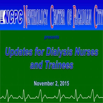 Cardiac arrest in the dialysis unit