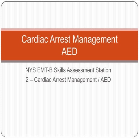Cardiac arrest management