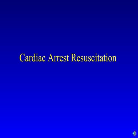Cardiac arrest(rev 4 2011)