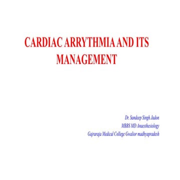 CARDIAC ARRYTHMIA AND ITS MANAGEMENT.pptx