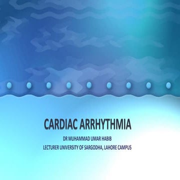 Cardiac Arrhythmias