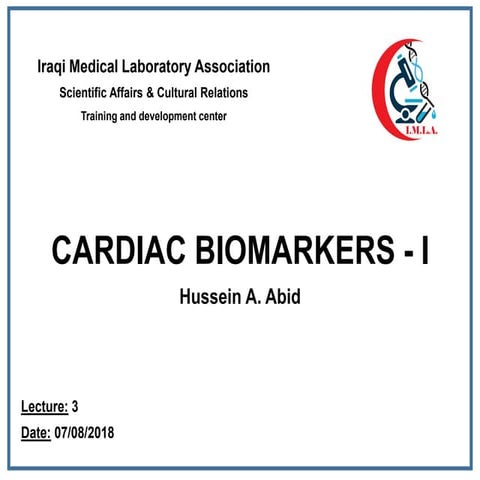 Cardiac biomarkers  - I