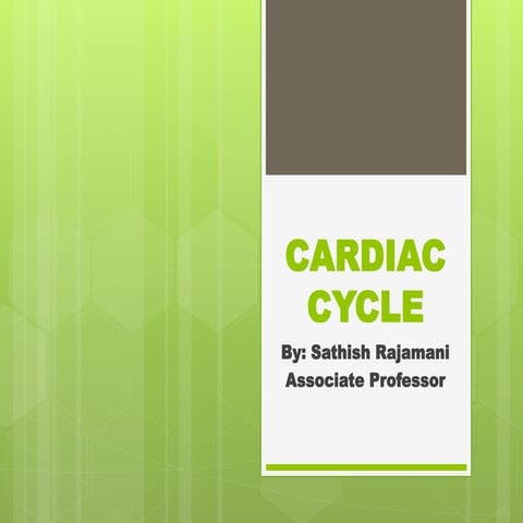 Cardiac cycle