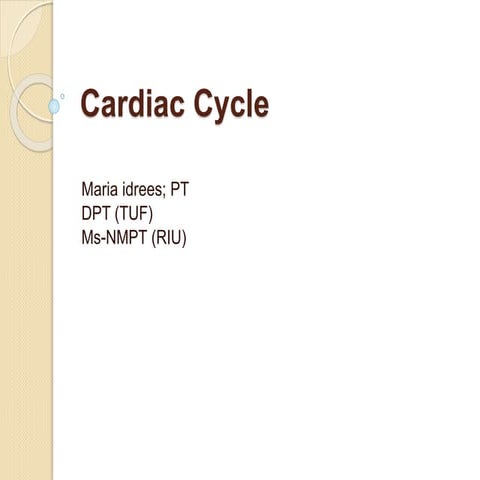 Cardiac cycle