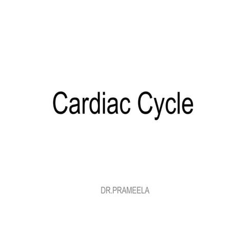 CARDIAC CYCLE. Anatomy physiology functions and principles in anaesthesia