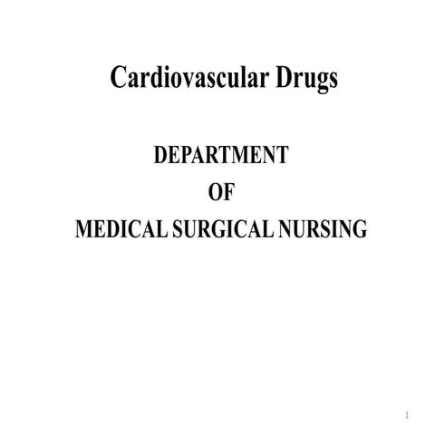 Cardiac drugs