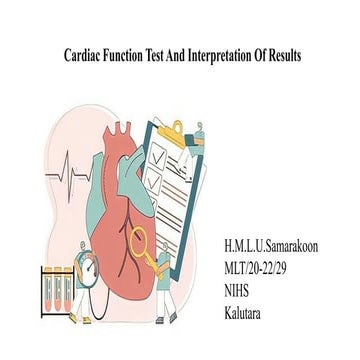 cardiac function tests and interpretation of results | PPT