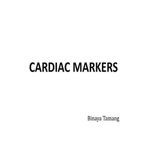 Cardiac markers