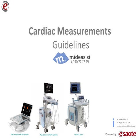 Cardiac Measurements Guidelines | powered by Esaote